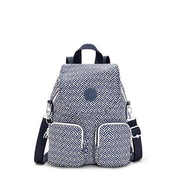 Kipling Firefly Up Printed Convertible Sırt Çantaları Gri | TR 1633EB